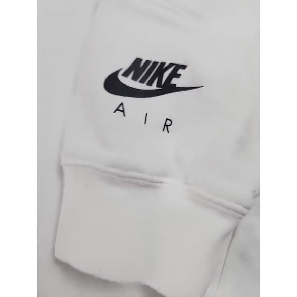 Nike Air‎ Hoodie Mens L  White Embroidered Logo Swoosh Mesh Embroidered Jordan - Picture 2 of 9